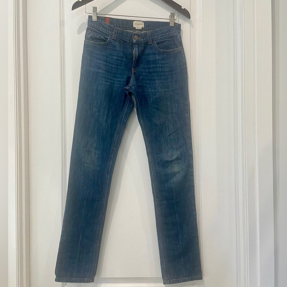 Gucci Kids Dark Blue Denim Jeans